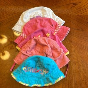 Five Bucket Hats, All included, From varying brands including Hannah Anderson